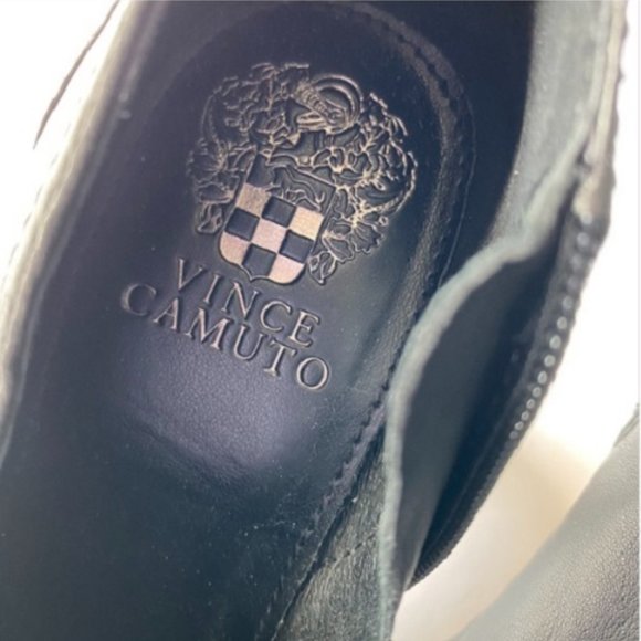 $165 Vince Camuto VALA Black Side Zip Leather Boot - Picture 4 of 8